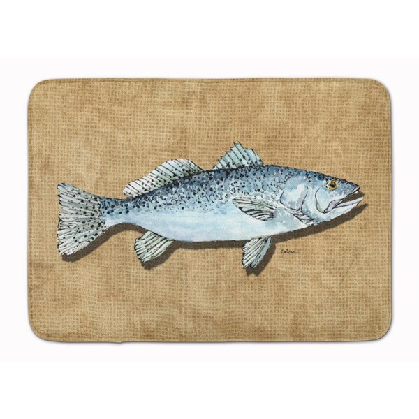 Carolines Treasures Speckled Trout Machine Washable Memory Foam Mat 8809RUG - main